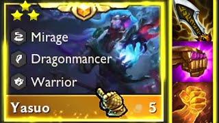 S7 YASUO 3 Star ⭐⭐⭐ Full Crit = Tons of Damage! | TFT Set 7: Dragonlands