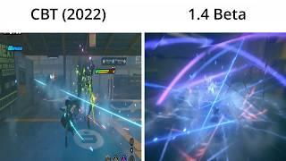 Miyabi Gameplay - CBT vs 1.4 Leak Animations BEFORE/AFTER