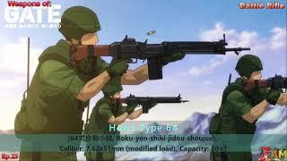 Gate - Weapons of - Battle Rifle Howa Type-64 - Anime vs  Real