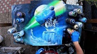 Edge of the world - SPRAY PAINT ART by Skech