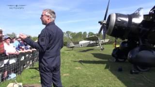 The Westland Lysander with Shuttleworth Pilot Frank Chapman