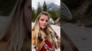 Viking girl in the mountains ️