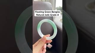 Bangles Floating Green #jewelry #bangles #bracelet #earrings #pendant #jadeite #ring #ruby #gemstone