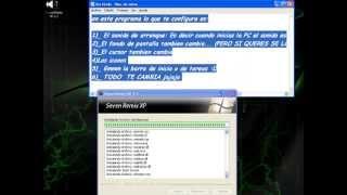 Instalacion y Utilizacion del programa Seven Remix XP 2.5  Black FULL