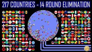 217 Countries - 14 Round Ultimate Eliminations | WORLD MARBLE RACE #19