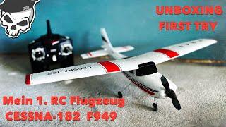 Mein erstes RC Flugzeug Ich teste die WLTOYS F949 RTF CESSNA-182 UNBOXING und Test