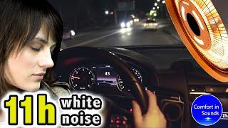 Nigh Car Ride Sleep Sounds | Fall Asleep Instantly, White Noise for sleeping, relaxing, studying