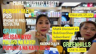BAGSAK PRESYO PROMO NI KADENA QUEEN NG PS5, IPHONE 16 PRO MAX TO XR, ANDROID GREENHILLS JUNE 16 2025