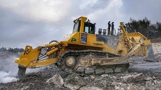 Largest Dozer in the UK Ripping Rock