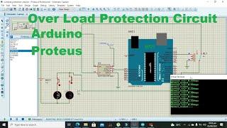 simulation of overload protection circuit with arduino in proteus