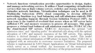 A LOAD BALANCED CALL ADMISSION CONTROLLER FOR IMS CLOUD COMPUTING
