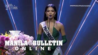 Pampanga's Angelique Manto's question and answer performance on Miss Universe Philippines 2023.