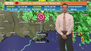 Thursday 8AM Weather Update: Post-Francine forecast continues to improve, temps rise