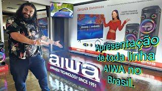 Evento de apresentação de toda linha AIWA no Brasil