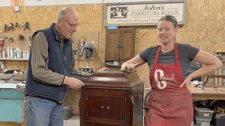 Repairing an Antique Gramophone with my Dad