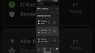 NPFL Football Scores #npfl