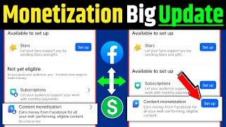 Facebook Biggest Monetisation Update  | Content monetization Tools Unlock