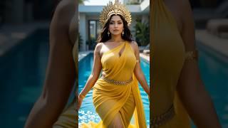 Emerald Elegance: A Pretty Dubai Princess's Confident Style | Woman Vlog #shorts #sheikhamahra #uae