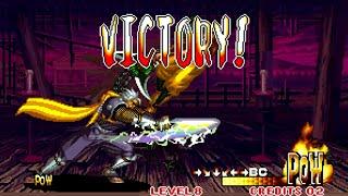 Samurai Shodown III: Galford playthrough lvl-8 bust 【60fps】