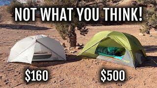 Cheap vs Expensive Backpacking Tents! The Truth!