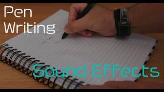 Pen writing SOUND EFFECT in ((STEREO))