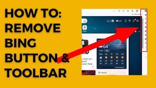 How To Remove the Bing button and Sidebar From Microsoft Edge Browser