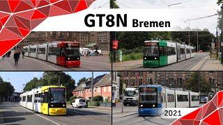 Lang, laut, bunt: Der Typ GT8N | Straßenbahn Bremen | 2021