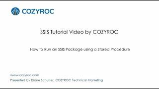 How to execute an SSIS Package using a Stored Procedure. #SSIS tutorials by COZYROC