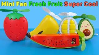 Mini Fan Fresh Fruit - Super Cool, Strawberry Banana Durian Watermelon Avocado | Unboxing And Review