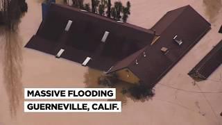 Massive flooding in Guerneville leaves homes underwater