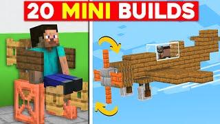 Minecraft | 20 Insane Mini Builds You Didn't Know