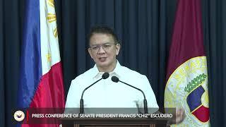 Press Conference of Senate President Francis "Chiz" Escudero (November 13, 2024)