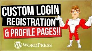 WordPress Login And Registration Pages | Customize Your Website for FREE