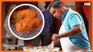 Chef Aarón Sánchez Demonstrates How To Make Jalapeño Poppers | Season 8 Ep. 8 | MASTERCHEF JUNIOR