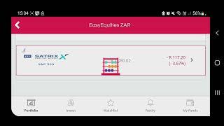 I just added 120 Satrix S&P500 ETFs to my portfolio 