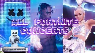 All Fortnite Concerts