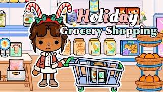 Holiday Grocery Shopping in Slomo Mart | Toca Life World