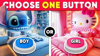 Choose One Button! GIRL or BOY Edition ️ Quiz Shiba