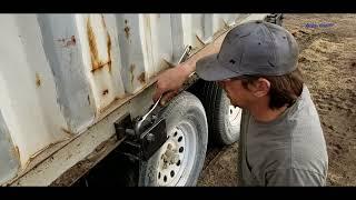 HOW TO move a shipping CONTAINER without a trailer!  Use a Dolly.  Sea can. Transport.