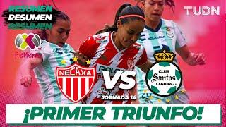 HIGHLIGHTS | Necaxa vs Santos | Liga Mx Femenil AP2024-J14 | TUDN