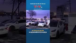 Chủ xe Tesla kêu trời vì hết pin giữa trời băng giá #shorts