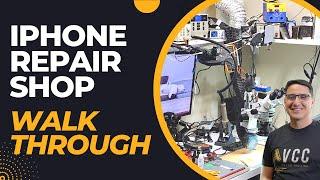 My iPhone Repair Shop Tour. How I Had My YouTube Studio & Workbench Set Up.