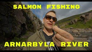 SALMON FISHING IN ICELAND PART 1/2 - Arnabýla Salmon fishing - ICELAND VLOG.