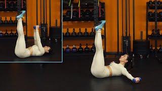 Combo Legs Up Crunch + Straight Arms Flyes