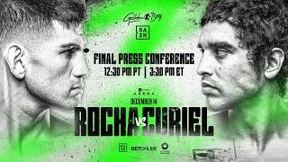 Alexis Rocha vs. Raul Curiel | FINAL PRESS CONFERENCE