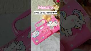 Beautiful Code Lock Pencil Box from Meesho  #youtube #ytshort #ytshorts #meesho #meeshoapp