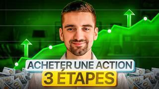 3 étapes pour acheter une action en bourse