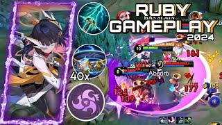 BEST BUILD FOR RUBY 2024 | RUBY GOLD LANE GAMEPLAY 2024 | ikanji | MOBILE LEGENDS