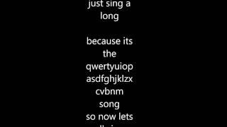 qwertyuiopasdfghjklzxcvbnm song