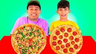 Jason y Alex van de compras, cocinan y comen pizza en casa | Jason Vlogs en español